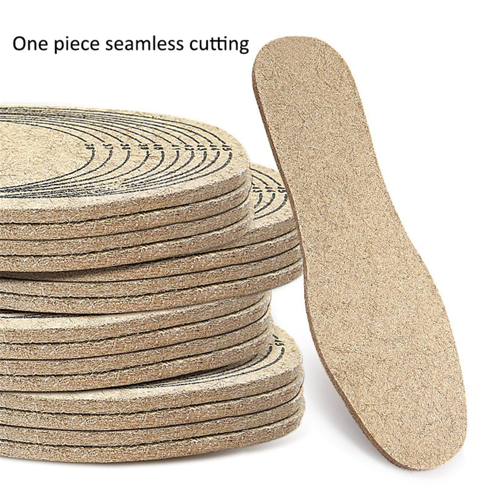 Price Xes wool felt insoles inside boot show dry and breathable comfort during daily wear.