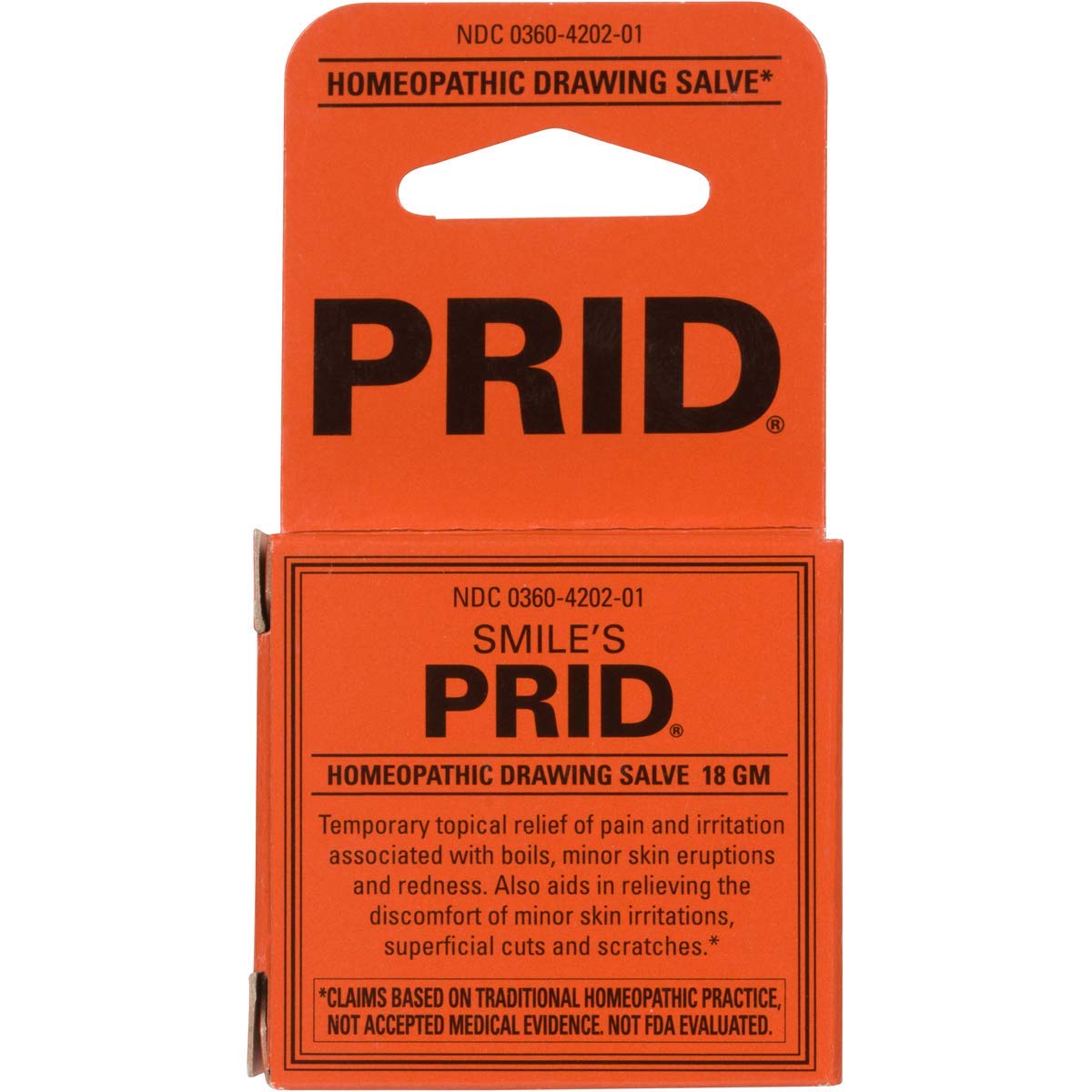 PRID Drawing Salve 18 g in use on skin for drawing action.