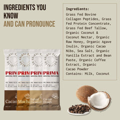 PRIMA ANCESTRAL PROTEIN BAR beef-tallow image highlights a healthy fat source for low-carb snacking.
