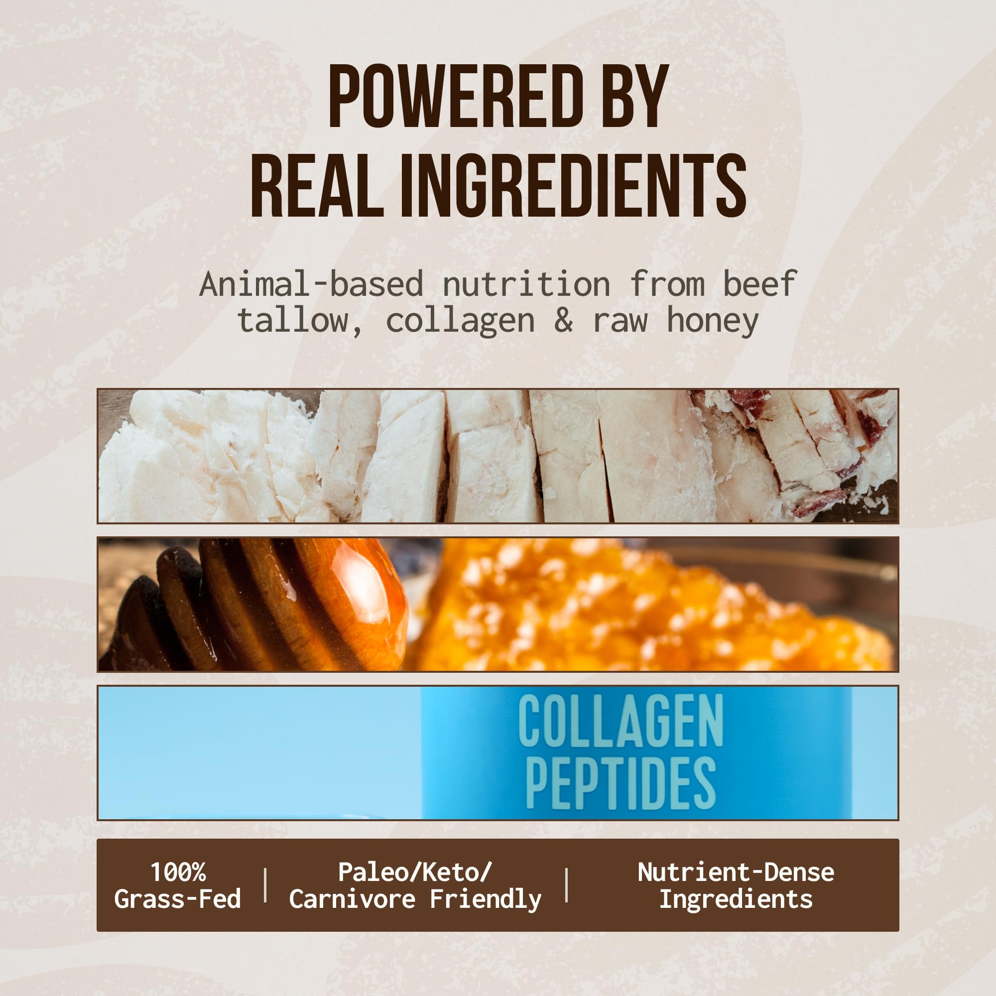 PRIMA Ancestral Protein Bar Mocha beef tallow portrait underscores healthy fat source for quick energy.