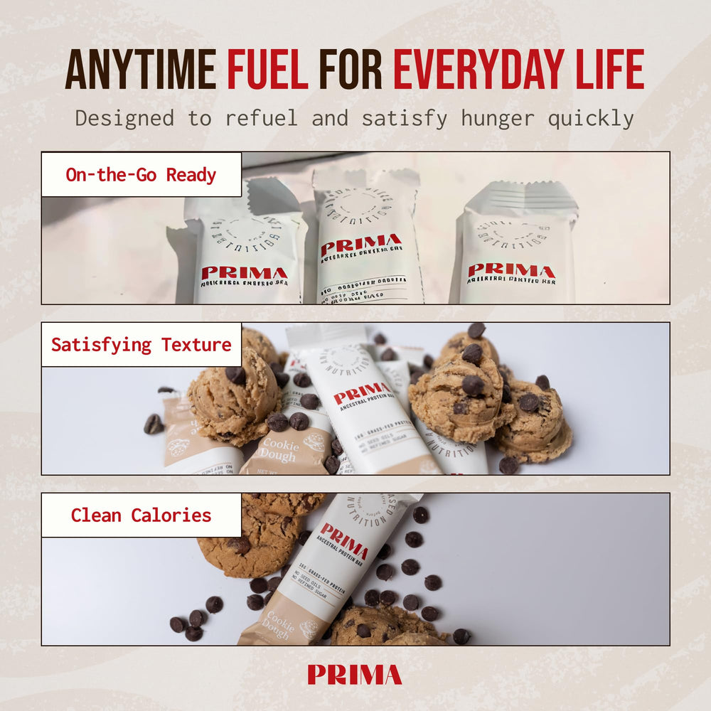Prima Ancestral Protein Bar organic coffee flavor with a lift.