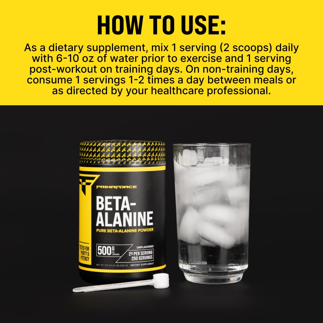 Prepared shake with Primaforce Beta Alanine for a ready-to-drink post-workout option