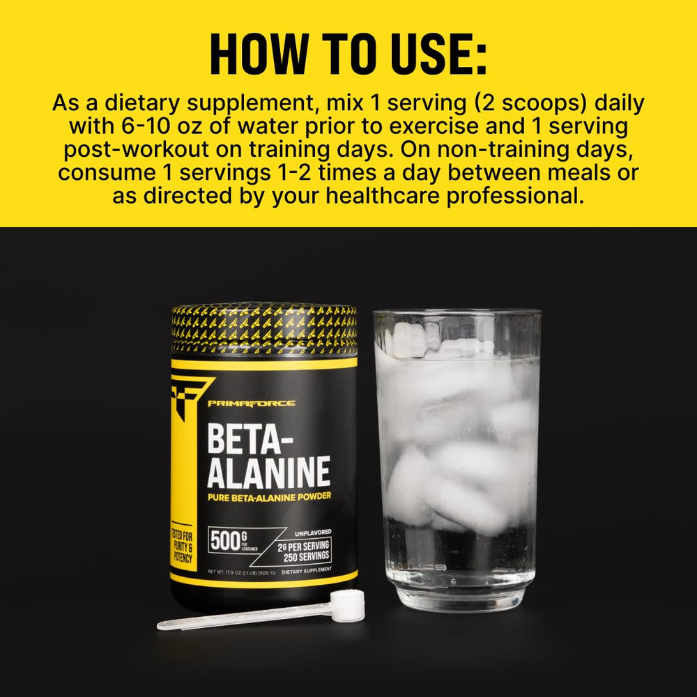 Prepared shake with Primaforce Beta Alanine for a ready-to-drink post-workout option