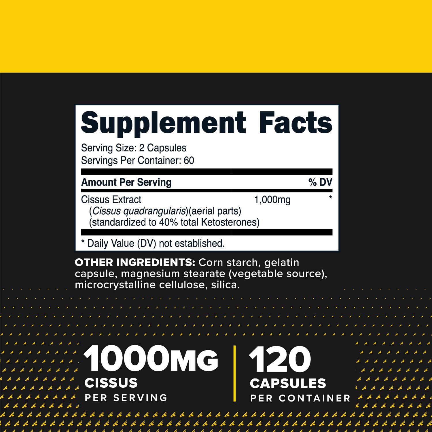 Primaforce Cissus capsules close-up, highlighting texture and potential joint comfort.
