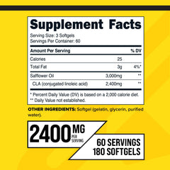 Primaforce CLA softgels close-up, easy-to-swallow capsules