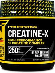 Primaforce Creatine-X 250g bottle front view for enhanced workout support