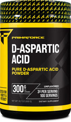 Primaforce D-Aspartic Acid 300g bottle for daily supplement routine.