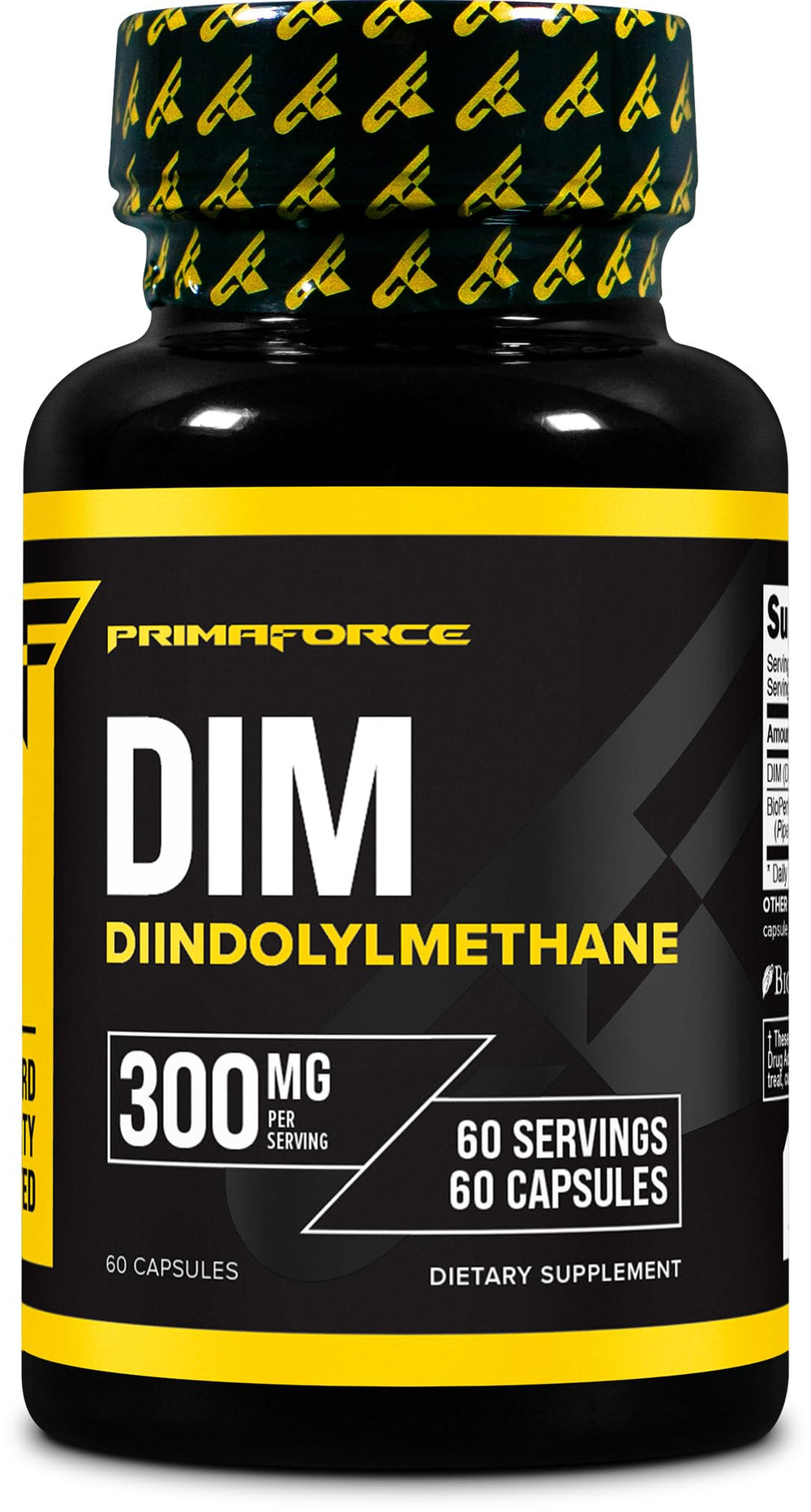 Primaforce DIM 300mg bottle illustrating high-potency DIM for daily use.