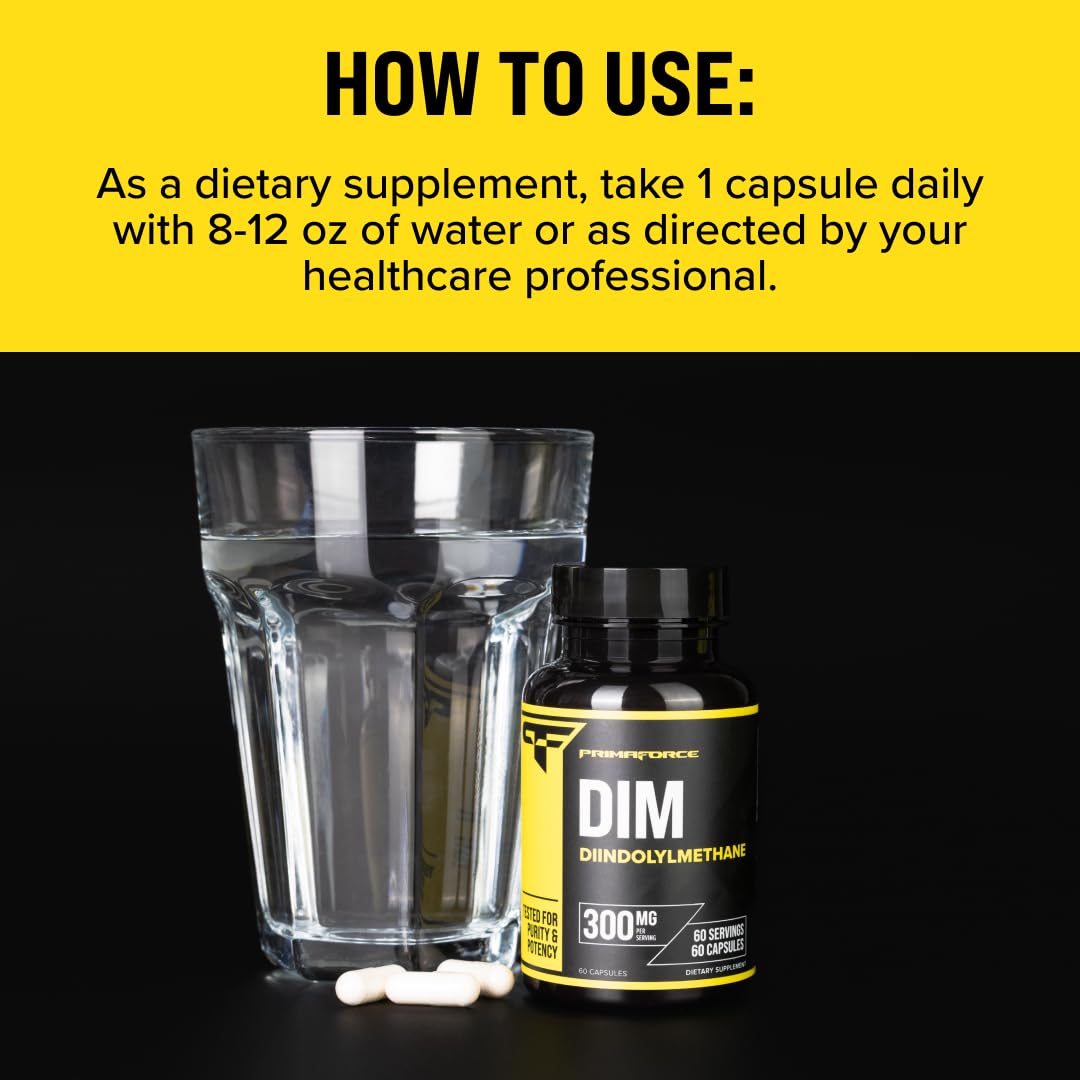 Primaforce DIM bottle on shelf display for convenient use.