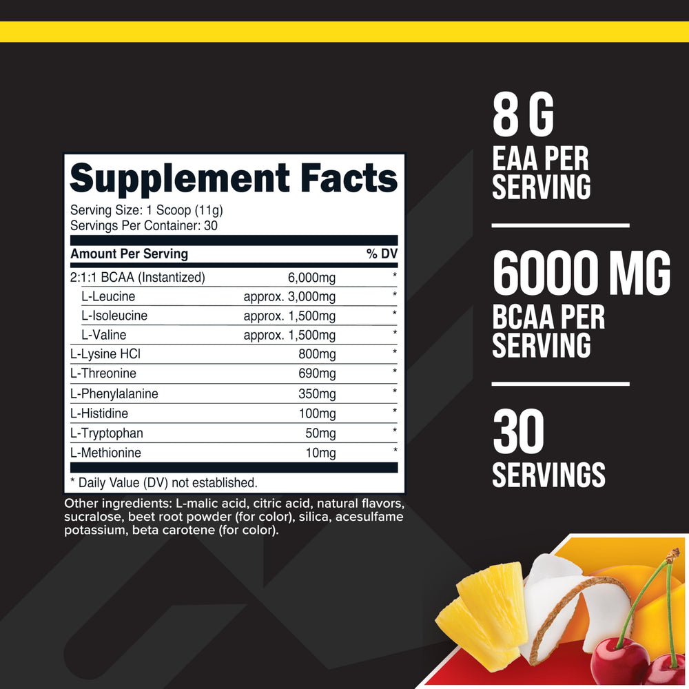 Primaforce EAA Powder in glass being mixed for intra-workout sips