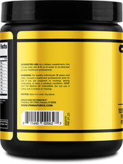 Closeup of Primaforce EAA Powder watermelon label showing quality marks