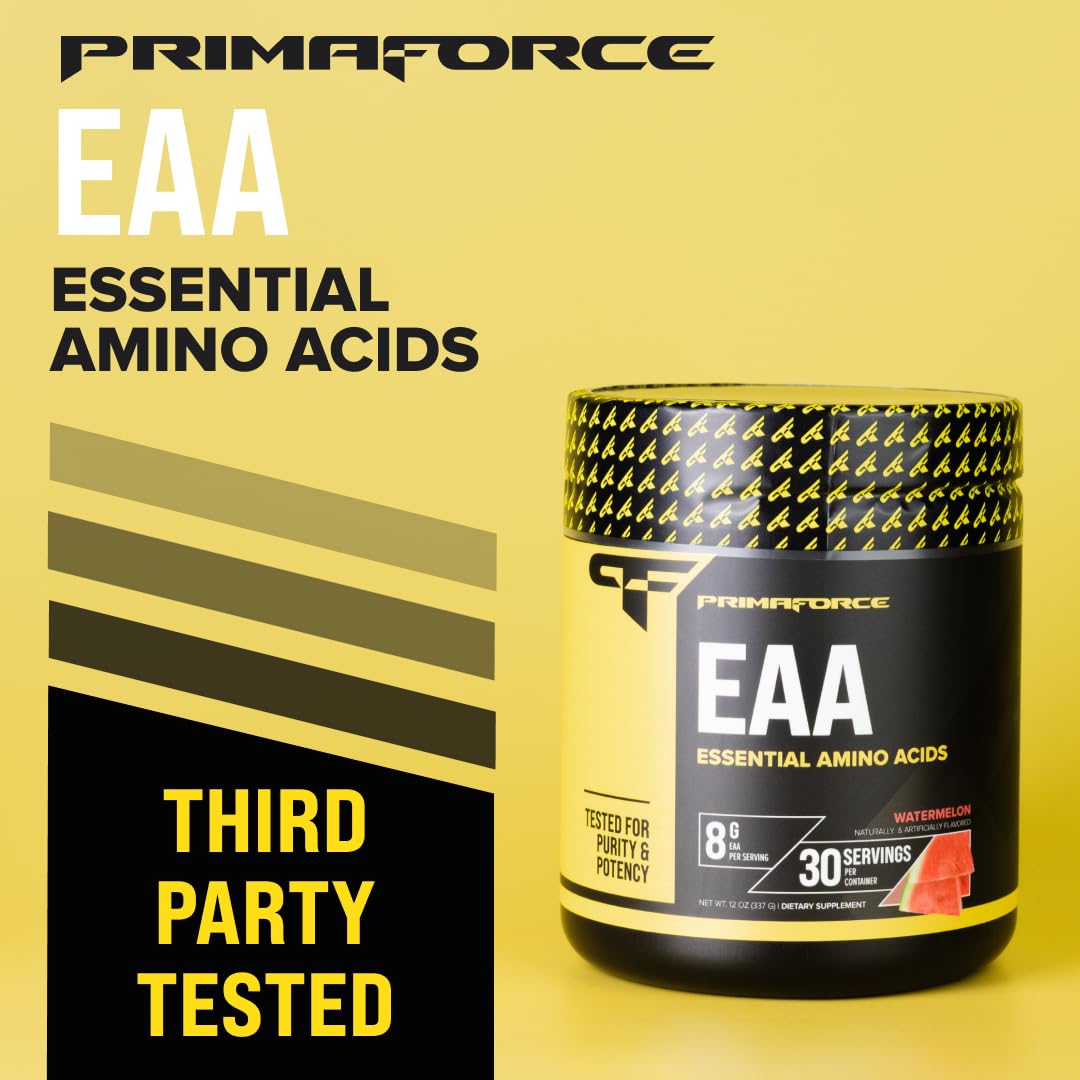 Measuring spoon with Primaforce EAA Powder for accurate daily servings