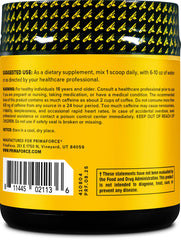 Primaforce Guarana Powder unflavored jar highlights pure composition and versatility.