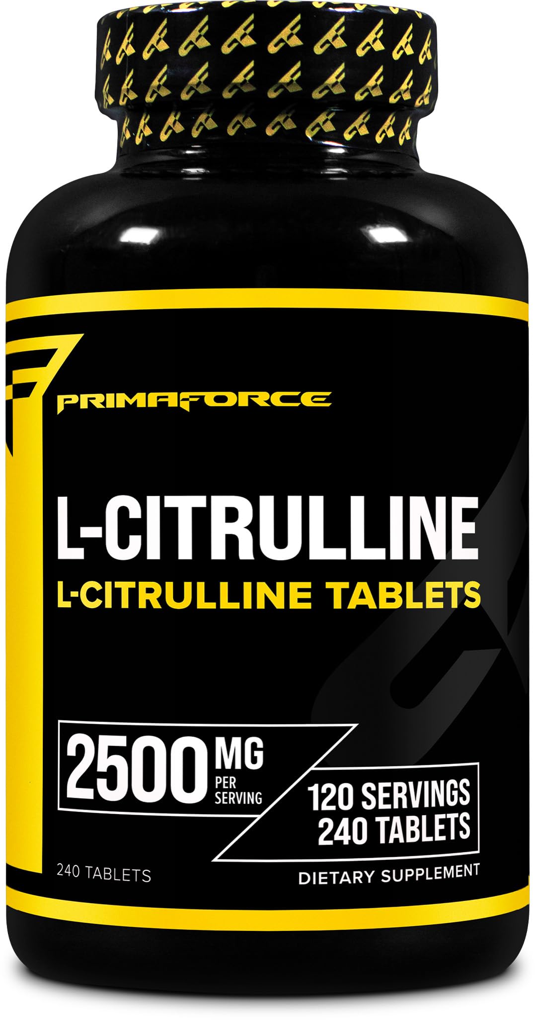 Primaforce L-Citrulline 2500mg bottle front label signaling potency.