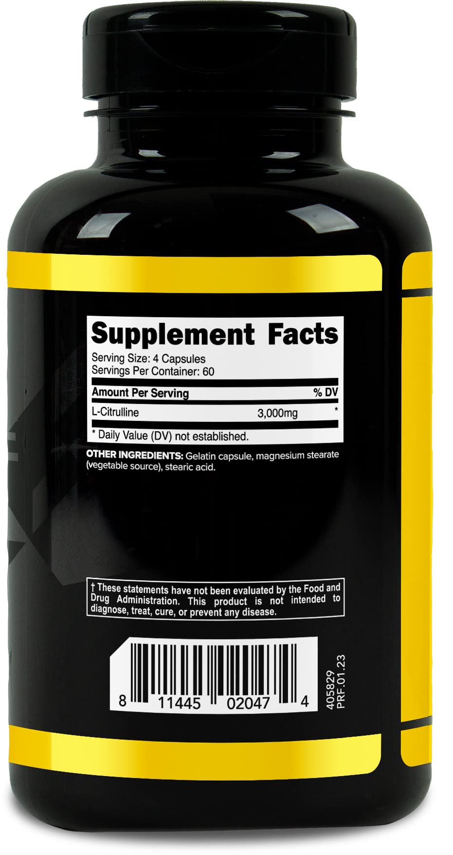 Primaforce L-Citrulline 3000mg packaging with lab-tested badge and quality.