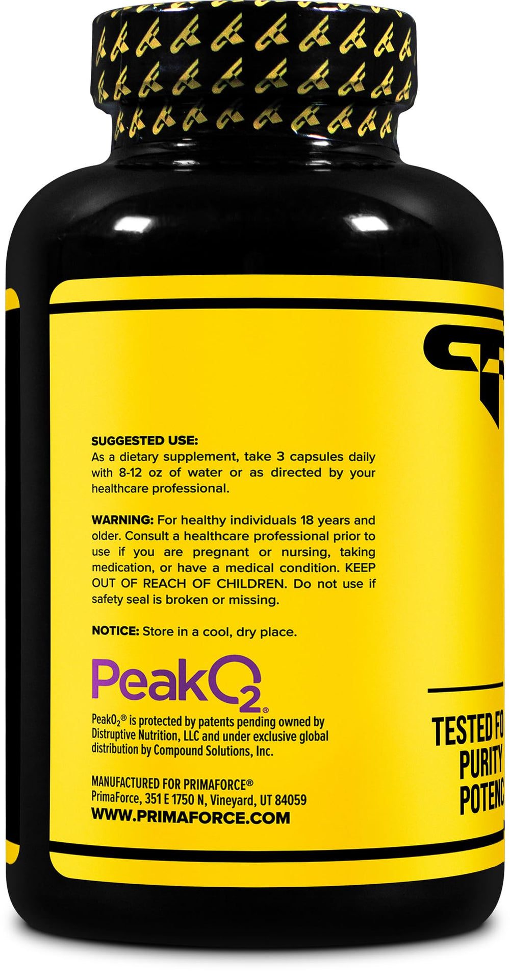 Primaforce Peak O2 on a training scene suggests improved oxygen utilization.
