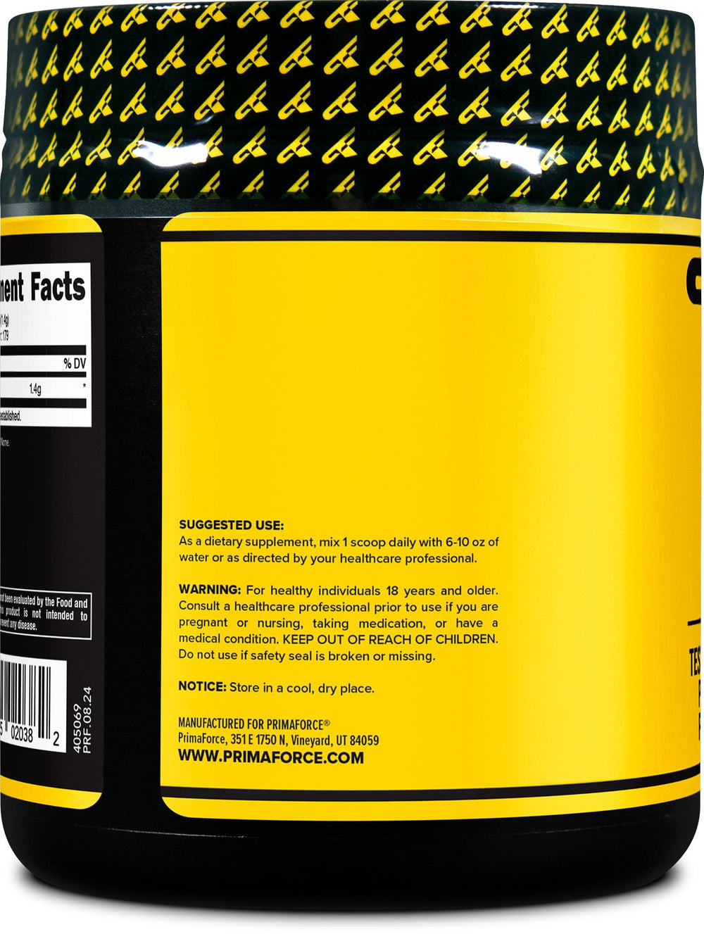 Primaforce Taurine Powder serving scoop included for easy dosing