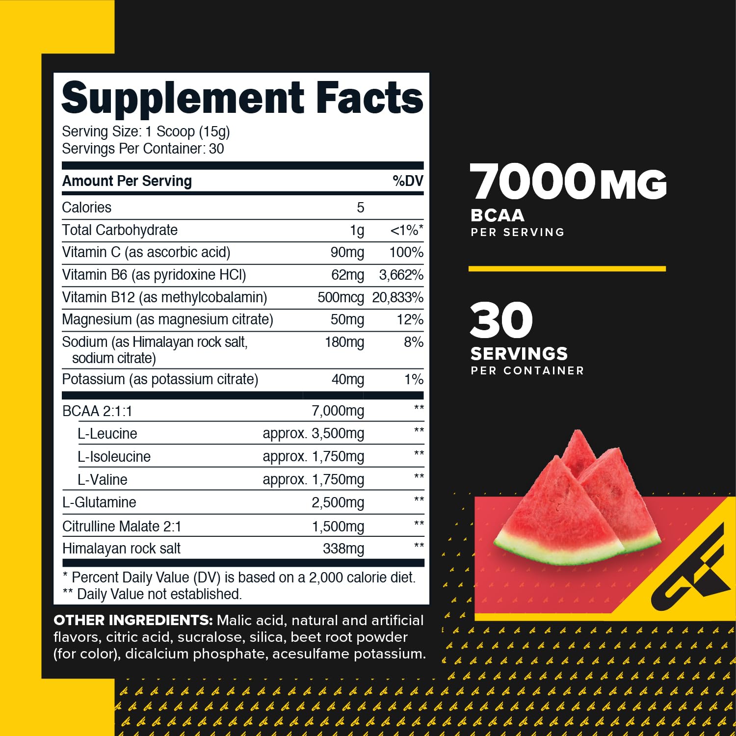 Primaforce Watermelon BCAA powder mixed in a glass for hydration.