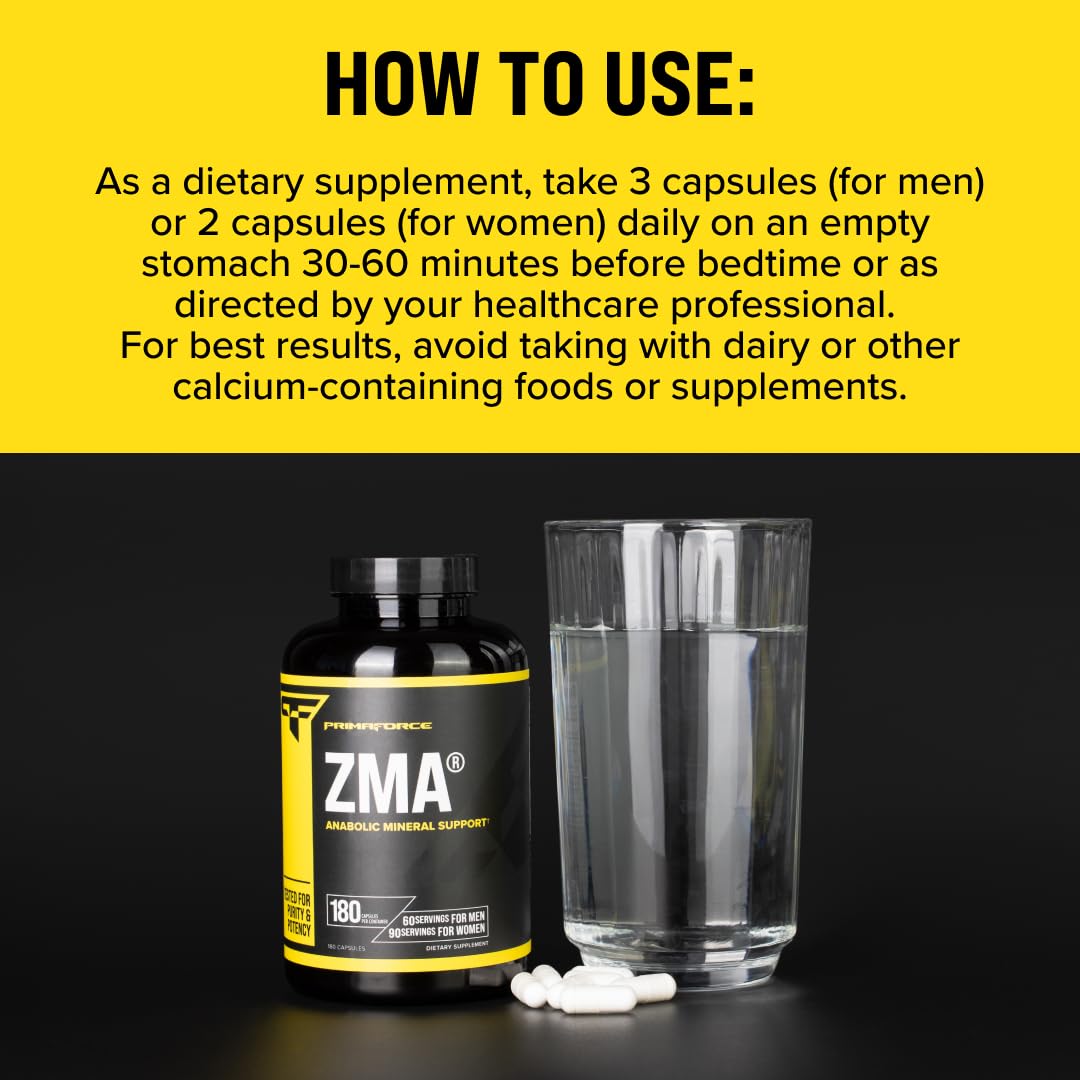 Primaforce ZMA bottle on a desk for daily routine