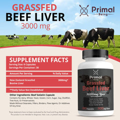 Freeze-dried liver nutrients preserve vitamins A and B12 for vitality.