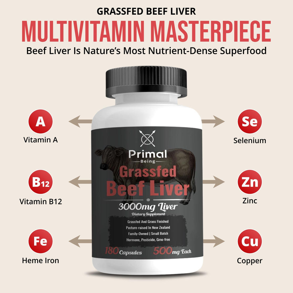 New Zealand pasture-raised liver highlights clean sourcing and purity.