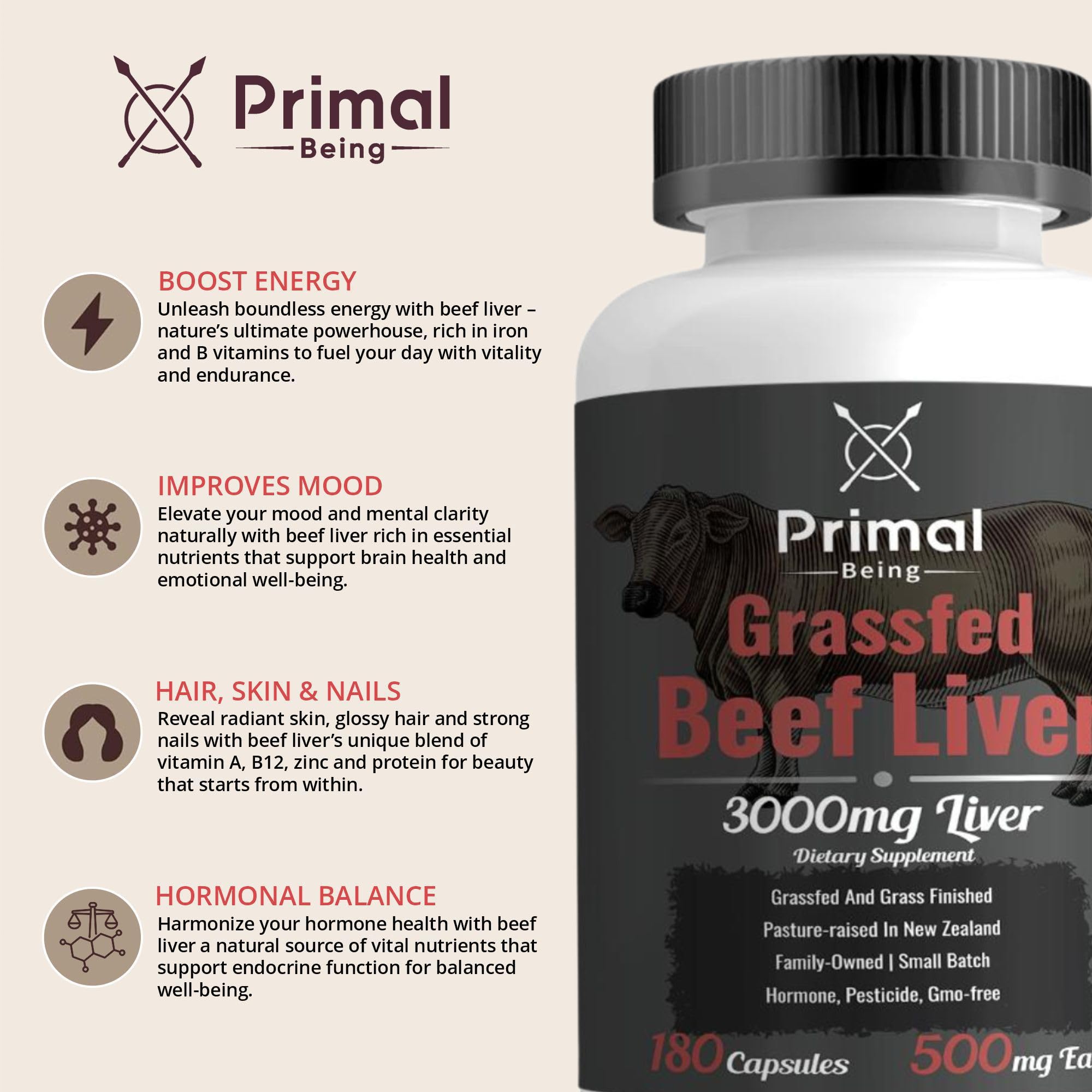 Third-party tested purity ensures GMO-free, hormone-free ingredients.