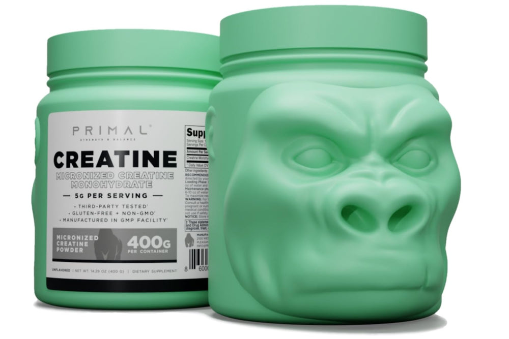 Primal Creatine Monohydrate 400 g bottle, a reliable daily training companion.