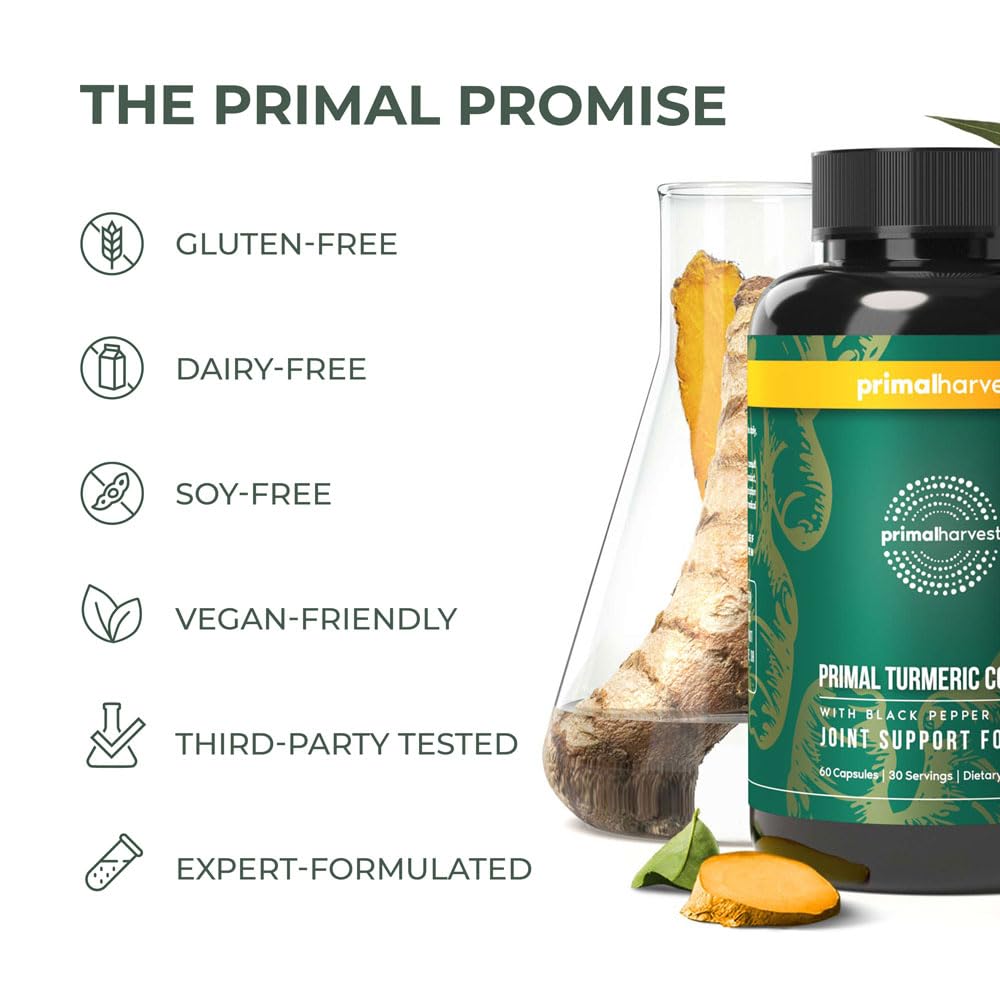 Primal Harvest GMP and third-party testing seal confirms quality.