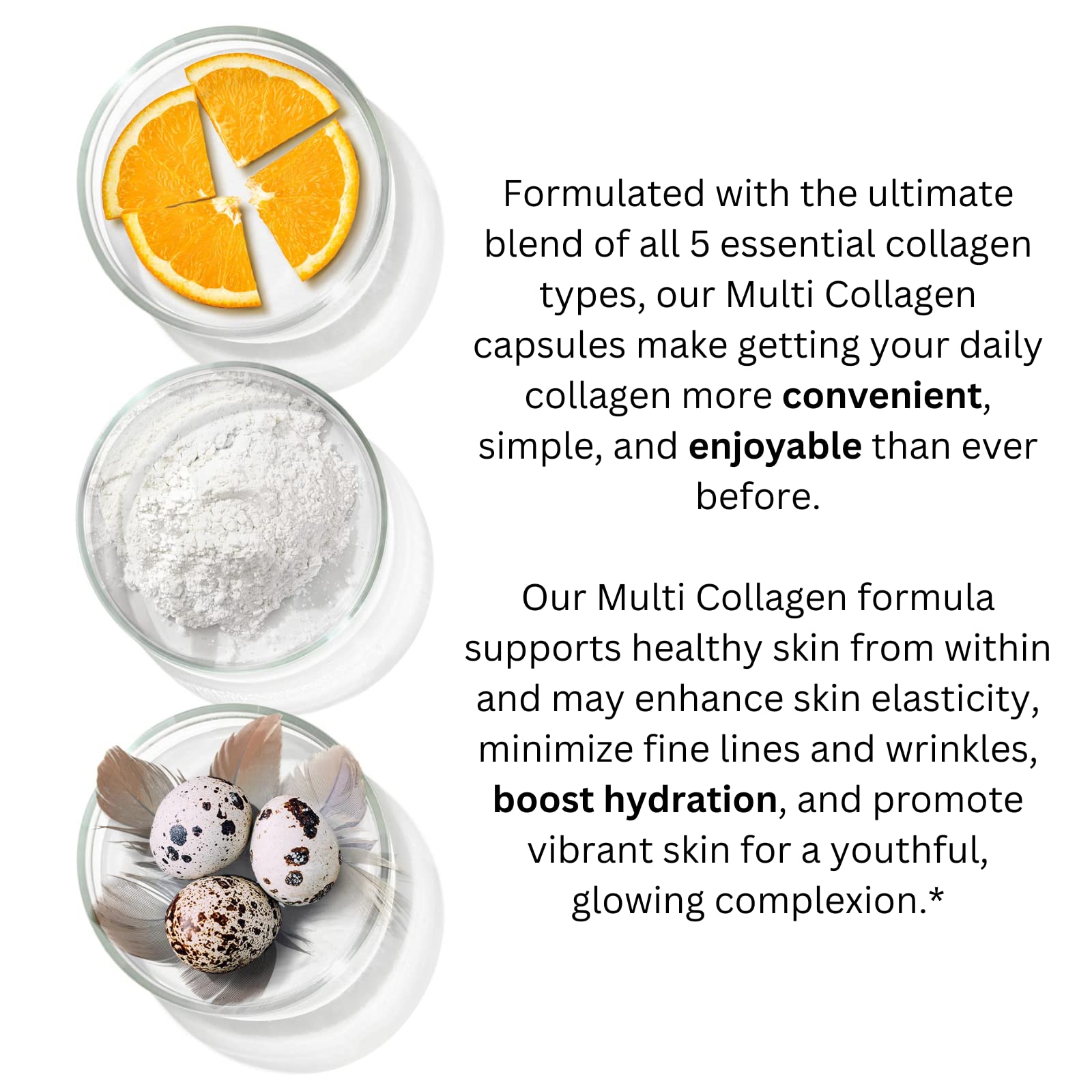 Primal Harvest hydrolyzed collagen peptides image emphasizes fast absorption benefits