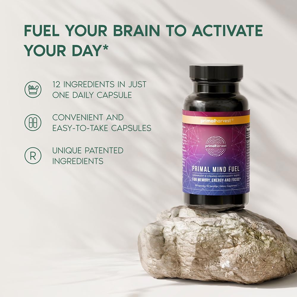 Mind Fuel unboxing scene signals lifestyle-friendly brain support.