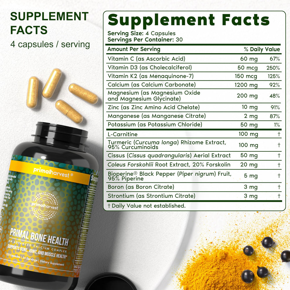 Primal Harvest mineral blend bottle image highlighting joint support potential