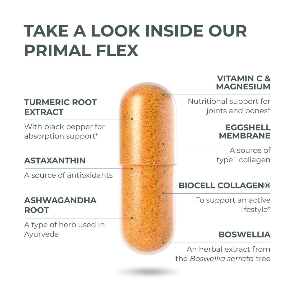 Primal Harvest Primal Flex turmeric color close-up