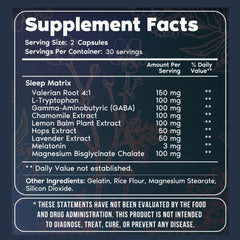 Primal Harvest Primal Sleep capsules on a wooden surface for relaxation.