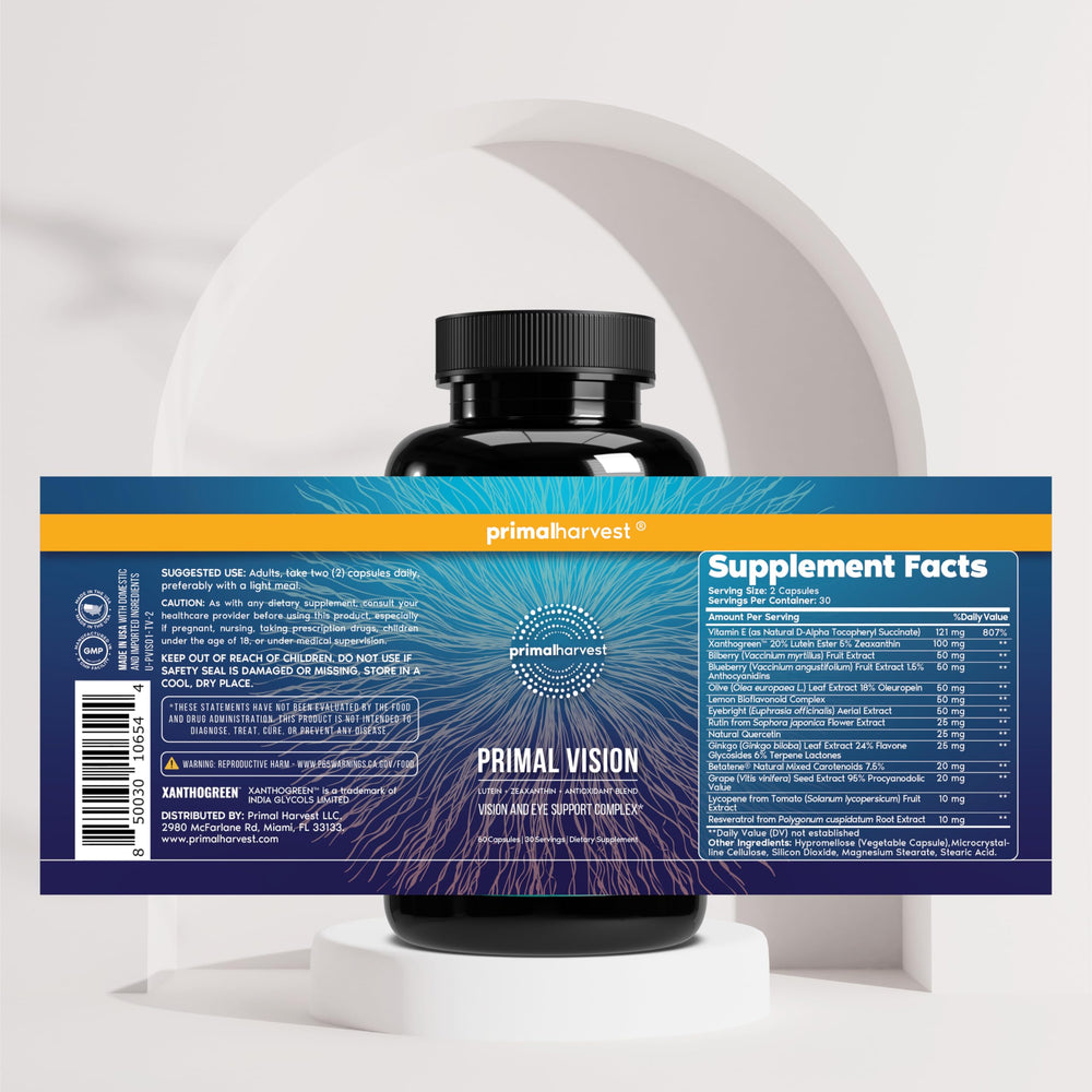 Primal Vision dispensed caps ready for on-the-go use