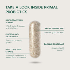 Primal Harvest Probiotics label detail showing product quality