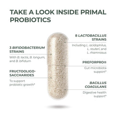 Primal Harvest Probiotics shelf-stable packaging for pantry storage.
