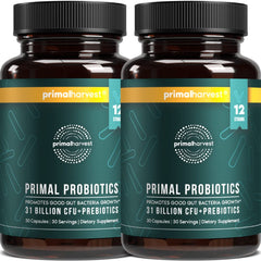 Primal Harvest Probiotics bottle for daily gut support and balance.
