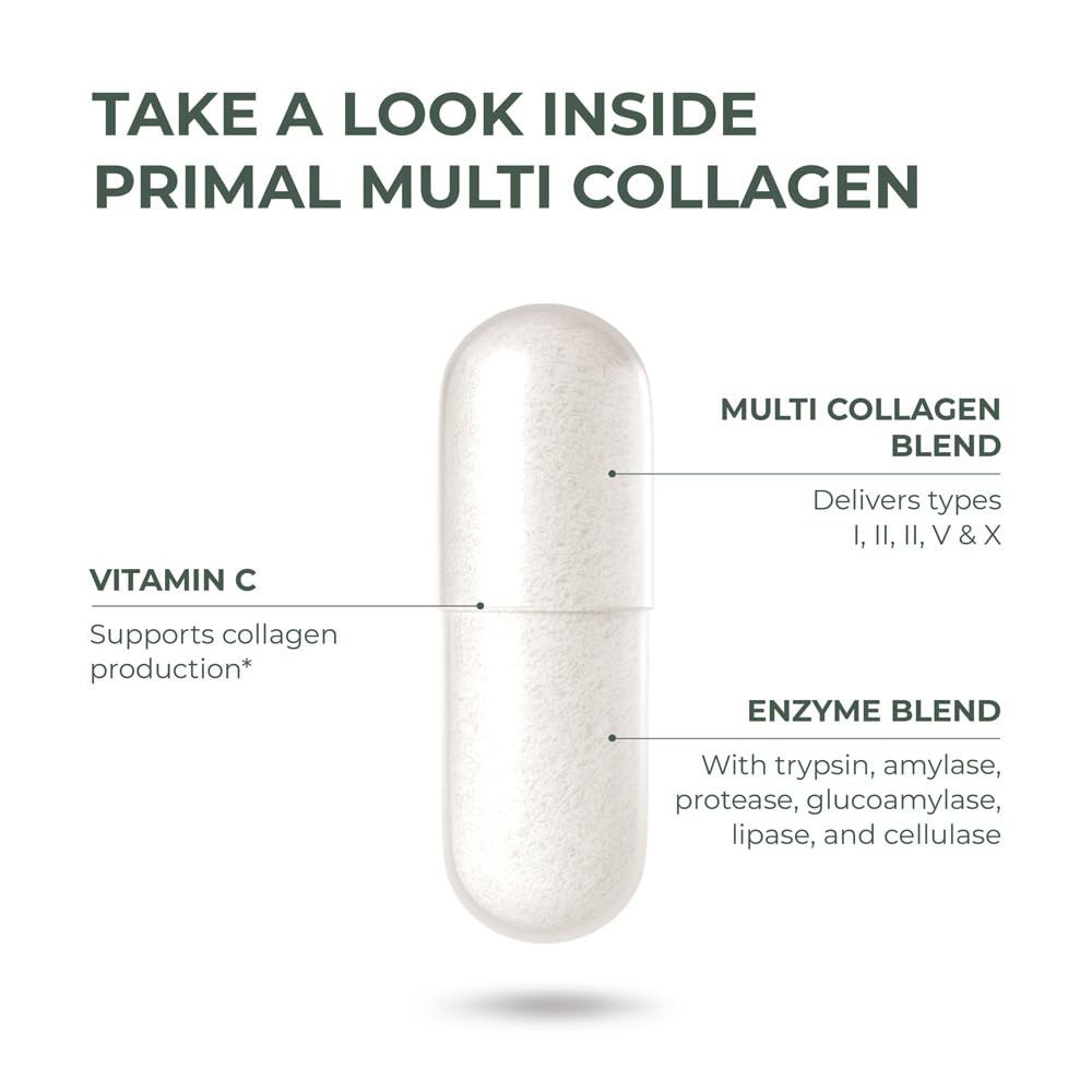 Primal Harvest collagen with Vitamin C for enhanced absorption and antioxidant support
