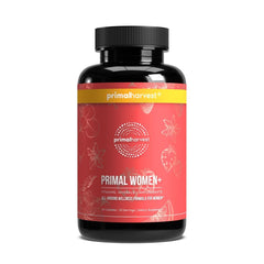 Primal Harvest Women+ bottle front view for daily wellness support