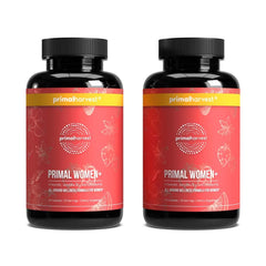 Primal Harvest Women's Multivitamin bottle front supports daily energy and wellness.