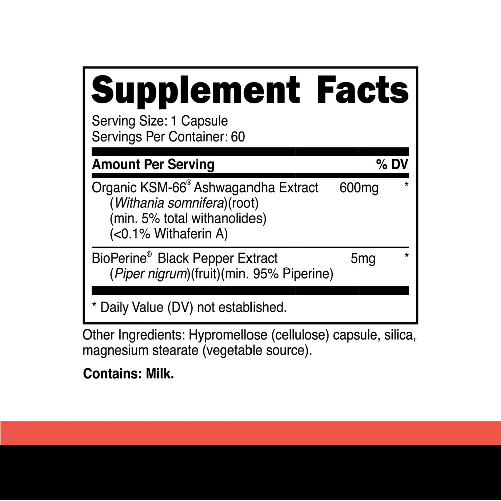 Primal KSM-66 Ashwagandha capsules close-up for convenient daily use.