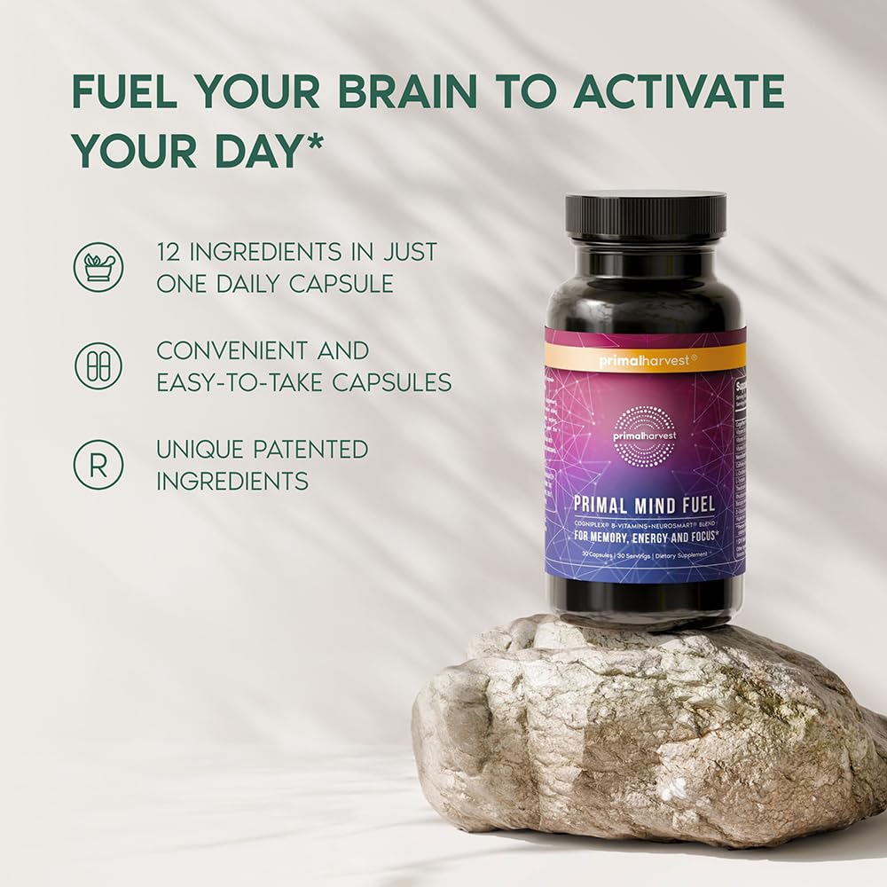Primal Mind Fuel shown during work to support focused moments.