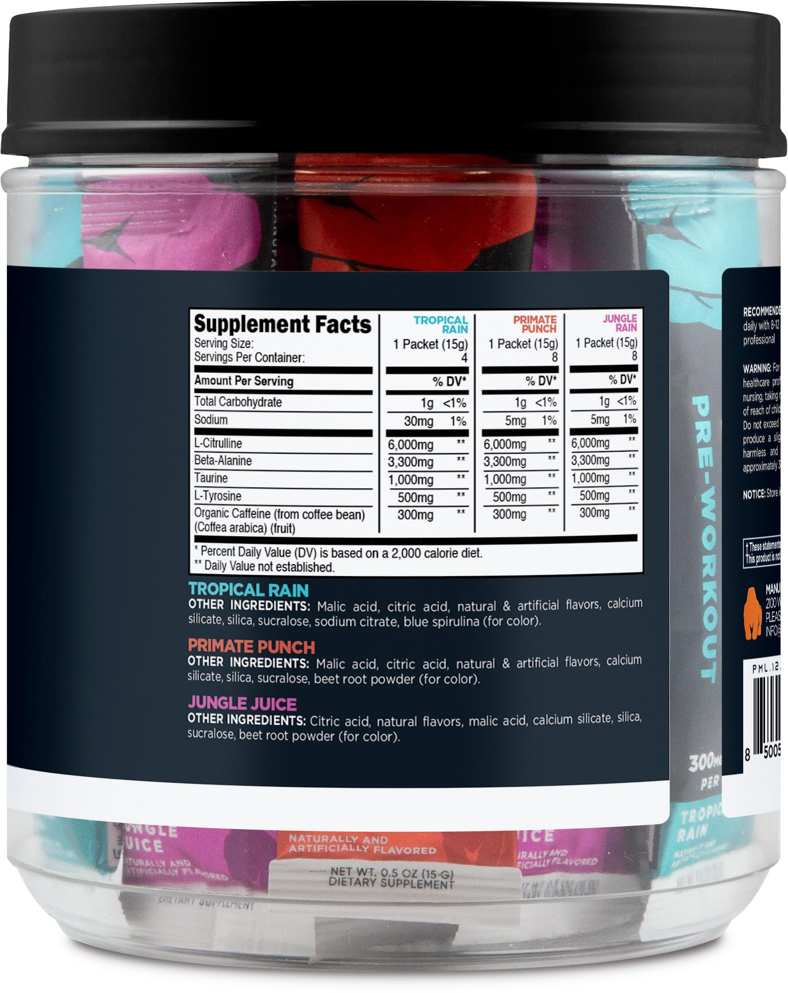 Primal PRE on-the-go packets highlight portable caffeine for workouts