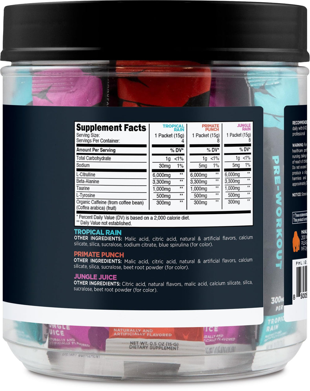 Primal PRE on-the-go packets highlight portable caffeine for workouts
