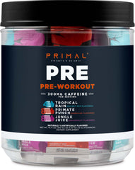 Primal PRE Tropical Rain stickpack for an energized workout