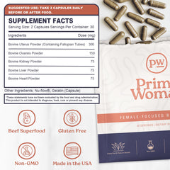 Primal Woman pasture raised beef origin suggests high quality sourcing.