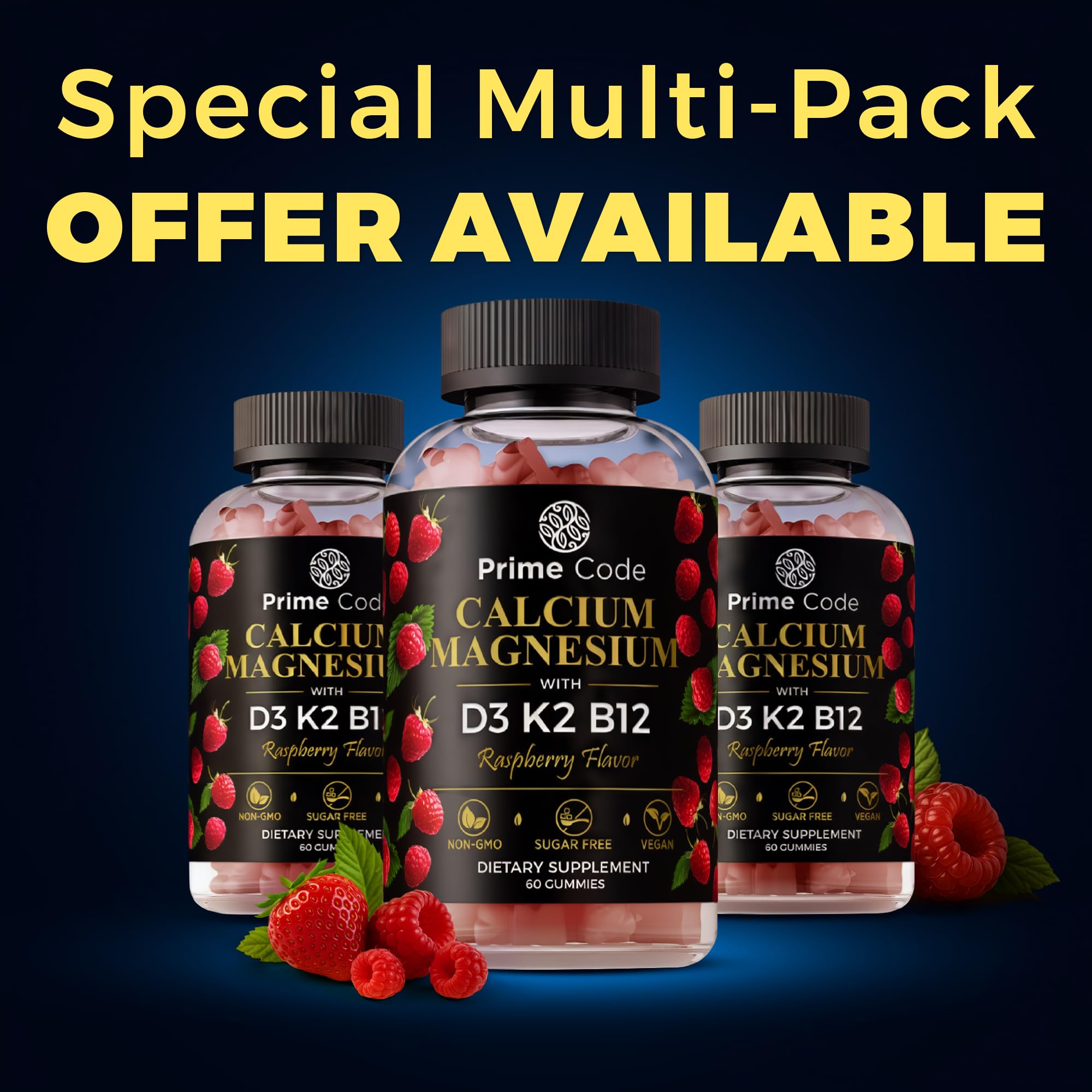 Hand selecting Prime Code Calcium Gummies for easy daily intake