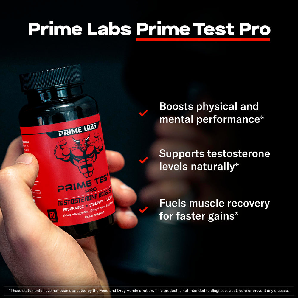 Prime Test Pro capsules ready for training and energy