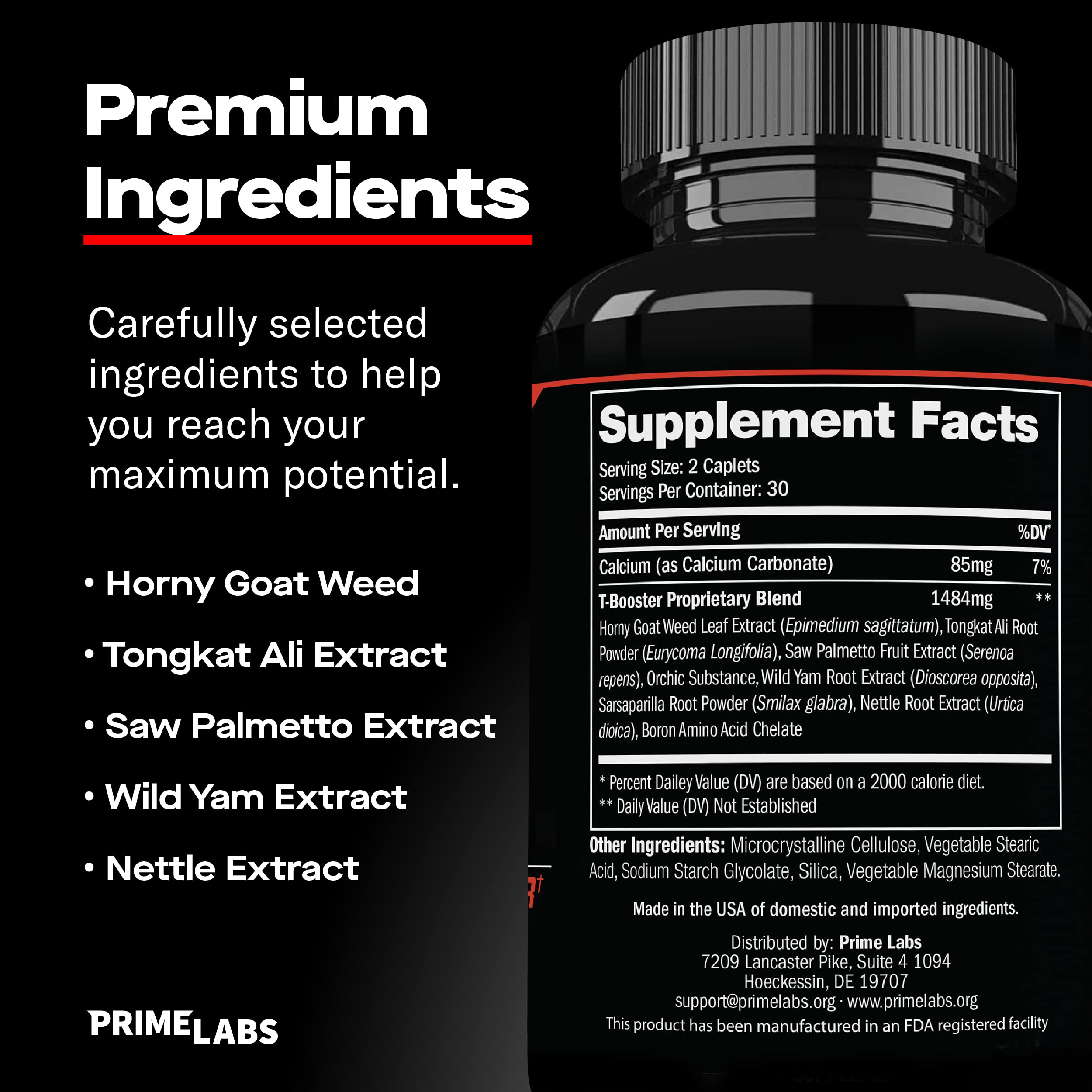 Prime Labs Prime Test tongkat-ali-ingredient close-up emphasizes traditional roots for performance.