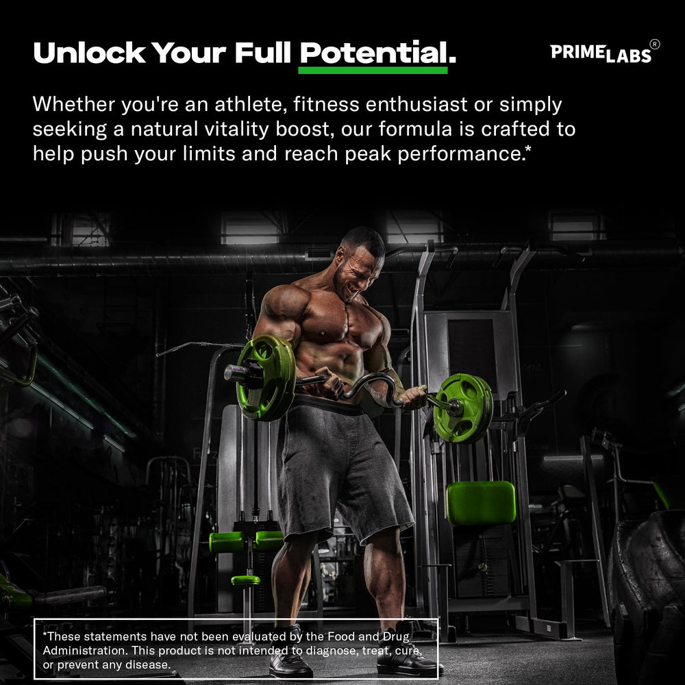 Prime Labs Tribulus Terrestris 95% saponinas para calidad y consistencia.